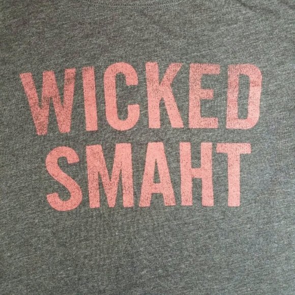 Local Pride Boston Wicked Smaht Gray T Shirt Small - Picture 2 of 8